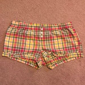 Plaid Pajama Shorts